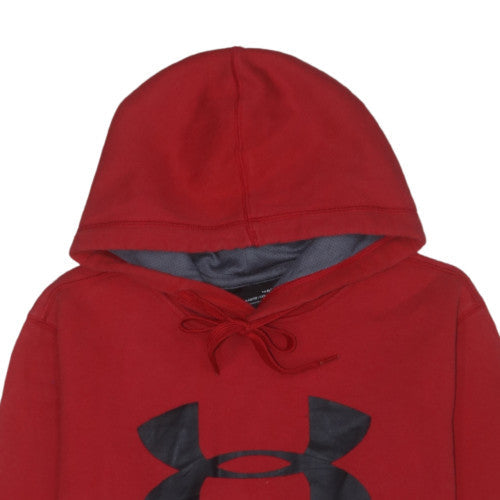 Under Armour Men’s Red Pullover Hoodie M Athletic Fit
