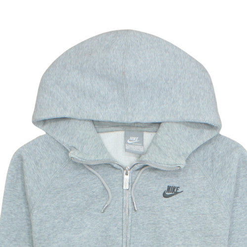 Nike Mens Grey Full Zip Hoodie Medium Fleece Lined Sportswear