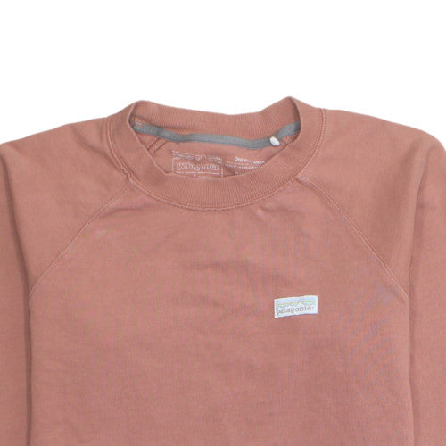 Patagonia Men’s Brown Organic Cotton Crew Neck Sweatshirt S Regular Fit