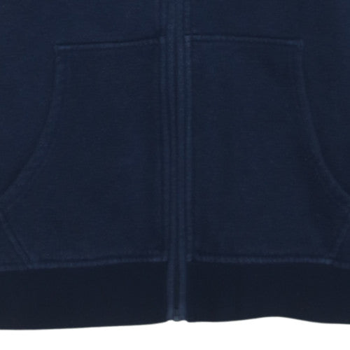 Gymshark Mens Blue Full Zip Hoodie M Hooded Fleece Sweatshirt