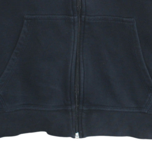 Nike Boys Black Slim Fit Full Zip Hoodie M Cotton Sportswear