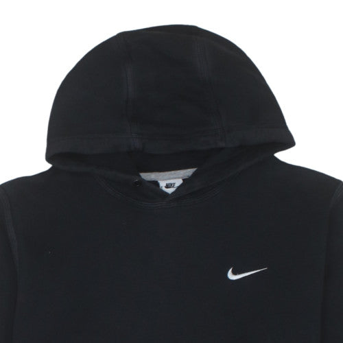 Nike Women Black L Pullover Hoodie Cotton Blend Fleece