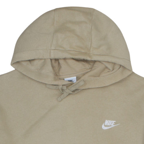 Nike Women Beige Pullover Hoodie Large Cotton Blend Casual