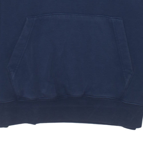 Nike Men's Blue Pullover Hoodie M Fleece Logo Sportswear