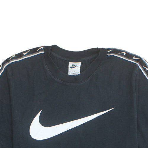 Nike Men's Black Crew Neck Short Sleeve Cotton T-Shirt Size M