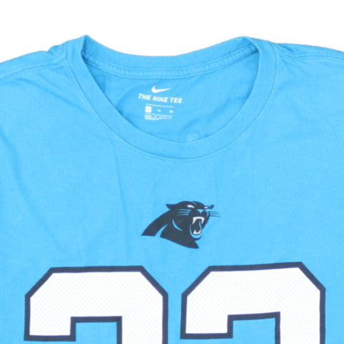Nike Men's Blue Carolina Panthers #22 Sports T-Shirt XL Crew Neck