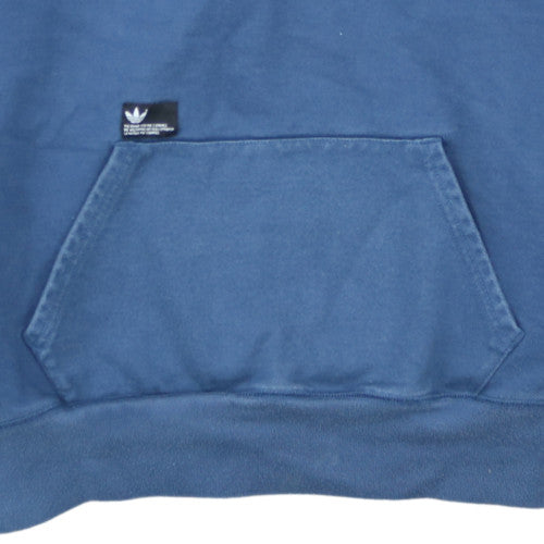 adidas Mens Blue Pullover Hoodie XL Fleece Cotton David Beckham Edition