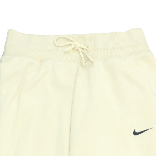 Nike Womens Ivory Fleece Jogger Sweatpants S Elastic Cuffed Trousers