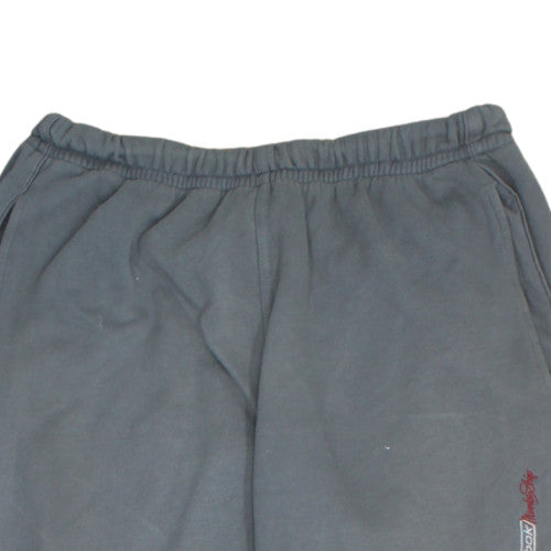 Reebok Men's Grey XS Fleece Sweatpants with Logo Detail