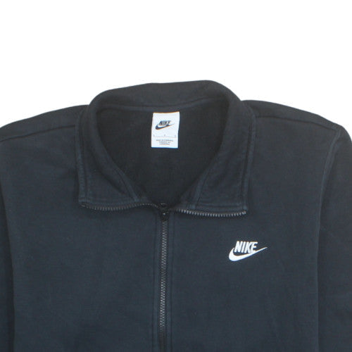 Nike Men's Black L 1/2 Zip Fleece Sweatshirt Regular Fit Sportswear
