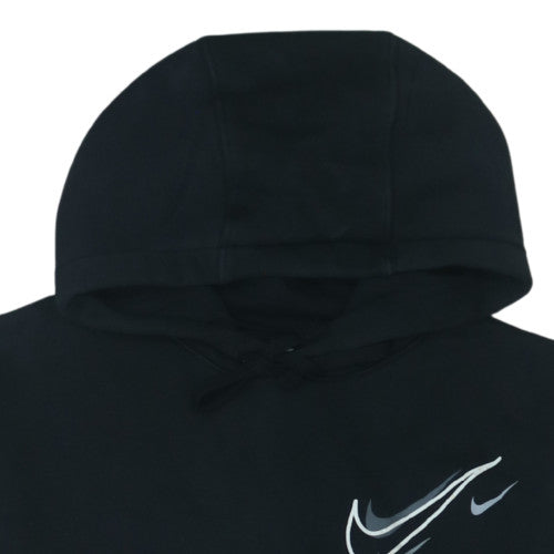 Nike Women's Black Small Pullover Hoodie with Logo Print