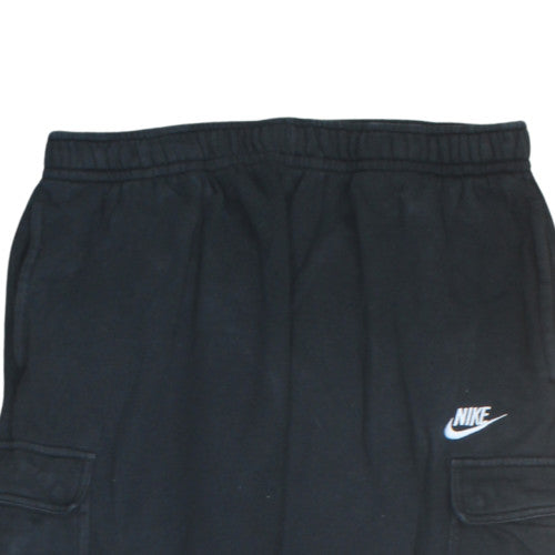 Nike Men's Black XL Cargo Jogger Trousers Fleece Regular Fit