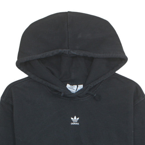 Adidas Womens Black XL Pullover Hoodie Cotton Regular Fit