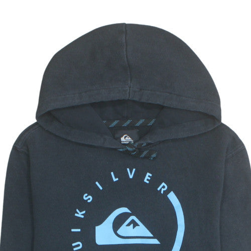 Quiksilver Men’s Black Pullover Hoodie Small Regular Fit Surf Style