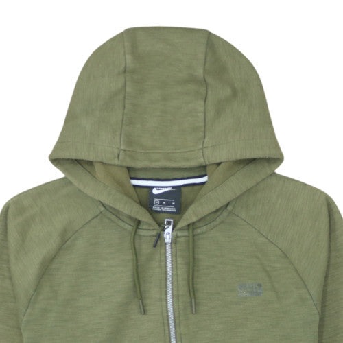 Nike Men's Green Full Zip Hoodie Size M Regular Fit Casual Sportswear
