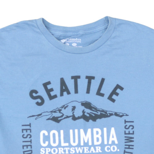 Columbia Men's Blue Seattle Graphic Cotton T-Shirt XXL