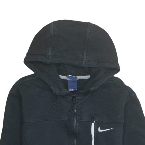Nike Men's Black Full Zip Hoodie M Regular Fit Fleece Jacket