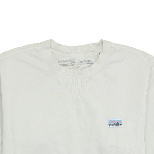 Patagonia Men's White M Regular Fit Organic Cotton Pullover Sweatshirt