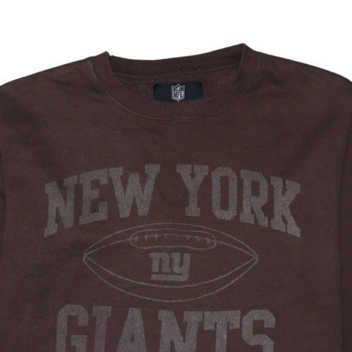 NFL Men’s Brown Pullover Sweatshirt M Crew Neck Graphic Print