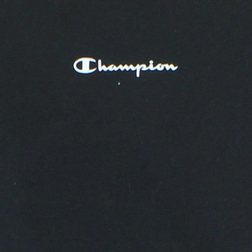 Champion Men’s Black Logo Crew Neck Pullover Sweatshirt Medium