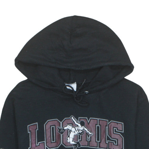 Champion Mens Black Pullover Hoodie Small Fleece Loomis Graphic