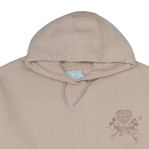 Disney x Primark Women Beige Hoodie S Minnie Mouse Graphic Cotton