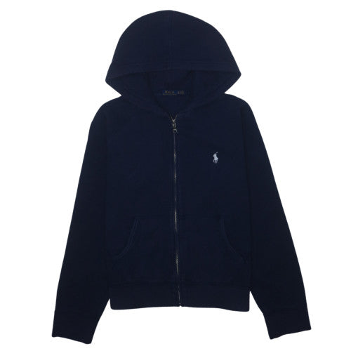 Polo Ralph Lauren Women's Navy Full Zip Hoodie XL Cotton Blend