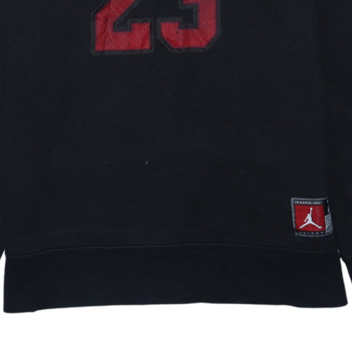 Jordan Boys Black Hoodie XL 13-15 Years Graphic Print Pullover