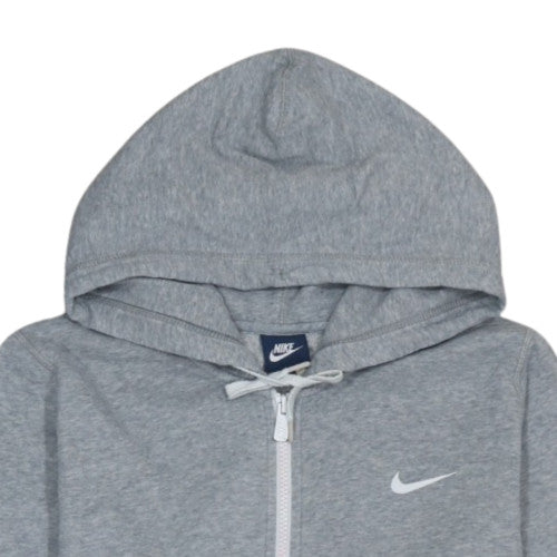 Nike Men's Grey Full Zip Hoodie XL Cotton Blend
