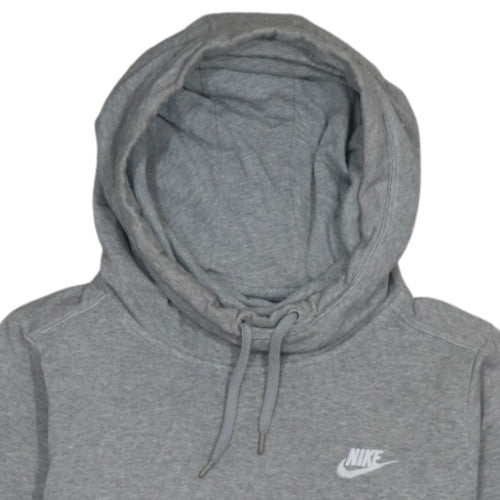 Nike Womens Grey Pullover Hoodie M Cotton Blend Casual