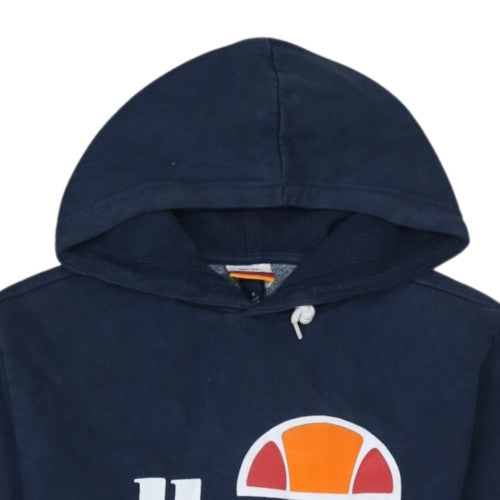 Ellesse Men Blue Pullover Hoodie S Fleece Logo Sportswear