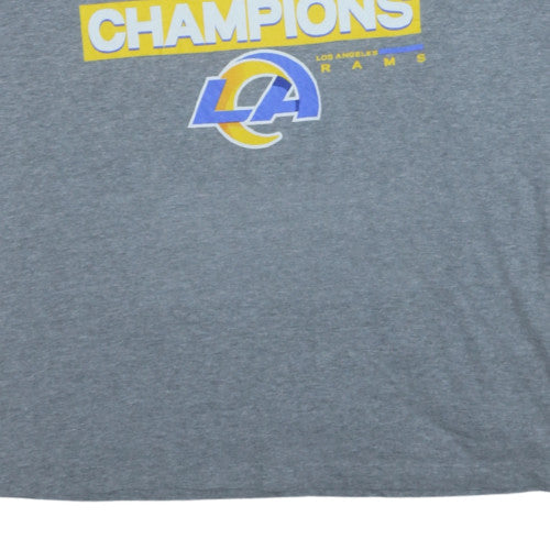 Nike Men's Grey LA Rams Super Bowl Champions T-Shirt Size L