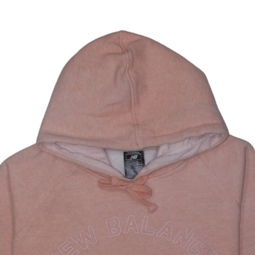 New Balance Womens Pink Pullover Hoodie Size 12 Cotton Blend