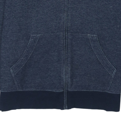 Timberland Men's Blue Full Zip Hoodie Size L Fleece Sweatshirt