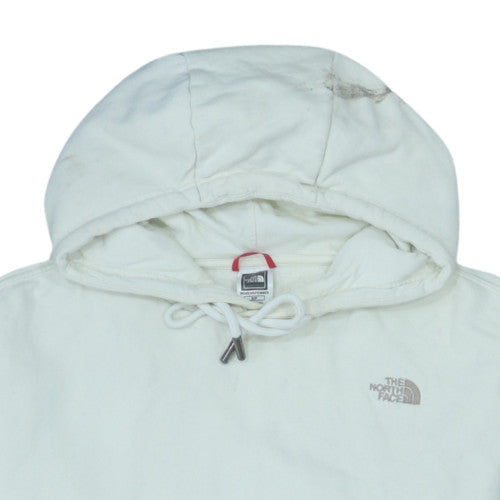The North Face Womens White Small Pullover Hoodie 100% Cotton