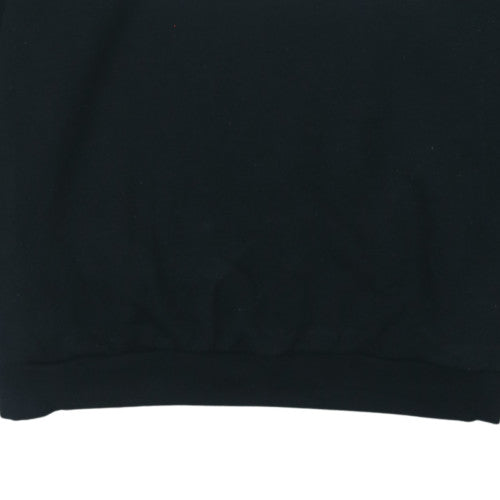 Adidas Mens Black 3XL Pullover Hoodie with Logo Print