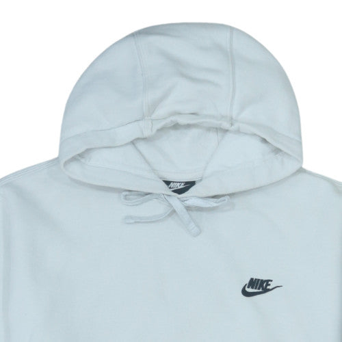 Nike Men's White Pullover Hoodie Medium Fleece Sportswear