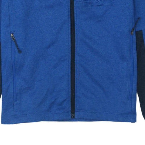 The North Face Men's Blue Full Zip Hooded Fleece Jacket M