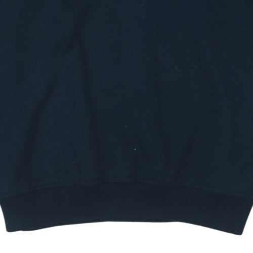 Reebok Men's Blue Pullover Sweatshirt M Embroidered Athletic Department