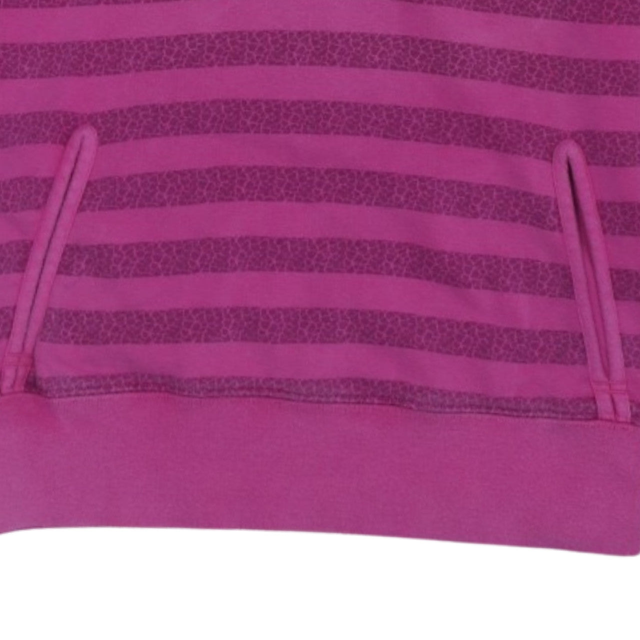 Nike Womens Pink Striped Henley Hoodie Sweatshirt XL