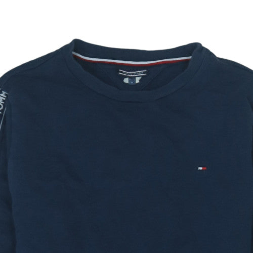 Tommy Hilfiger Men's Navy Blue Crew Neck Sweatshirt M