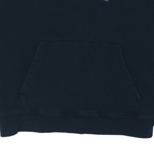 Gap Men's Black Pullover Hoodie L Logo Fleece Sweatshirt