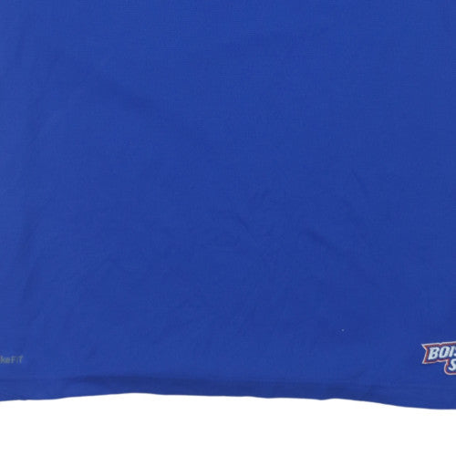 Nike Men’s Blue 2XL Dri-Fit Polo Shirt Boise State Team Sportswear