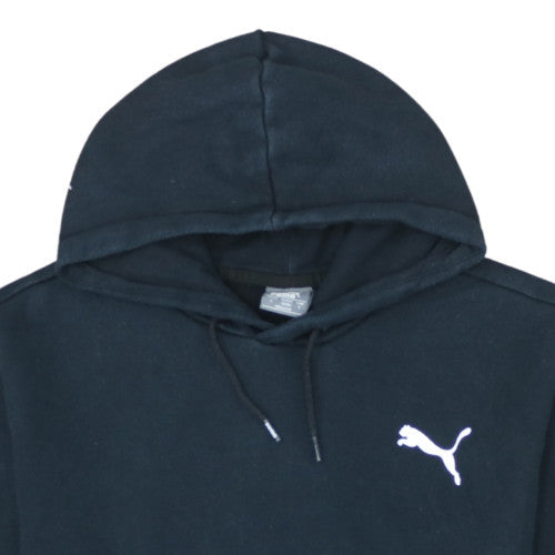 Puma Men’s Black Pullover Hoodie L Fleece Sweatshirt