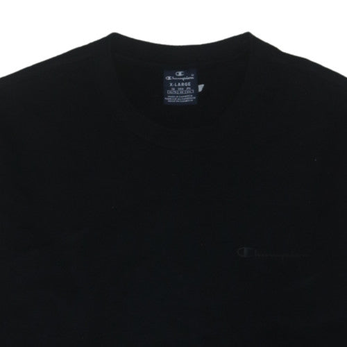 Champion Men's Black XL Pullover Sweatshirt Crew Neck Cotton Blend