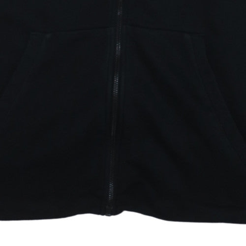 Adidas Men's Black XL Full Zip Hoodie with Logo