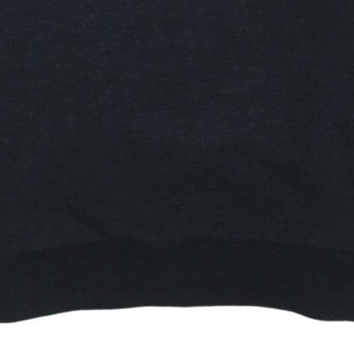 Guess Mens Black Crew Neck Pullover Sweatshirt L Embroidered Logo