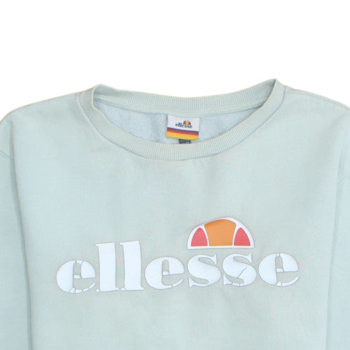 Ellesse Womens Light Blue Crew Neck Pullover Sweatshirt Size M