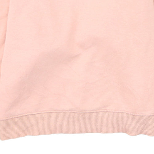Fila Womens Pink Pullover Sweatshirt Medium Cotton Blend Crew Neck