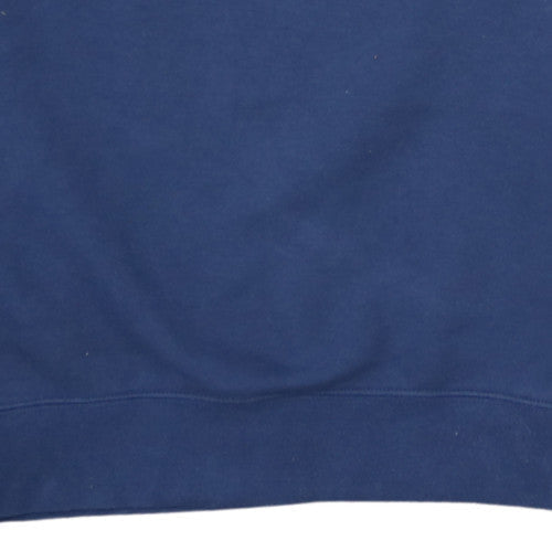 Nike Women’s Blue Pullover Sweatshirt Medium Cotton Blend Logo